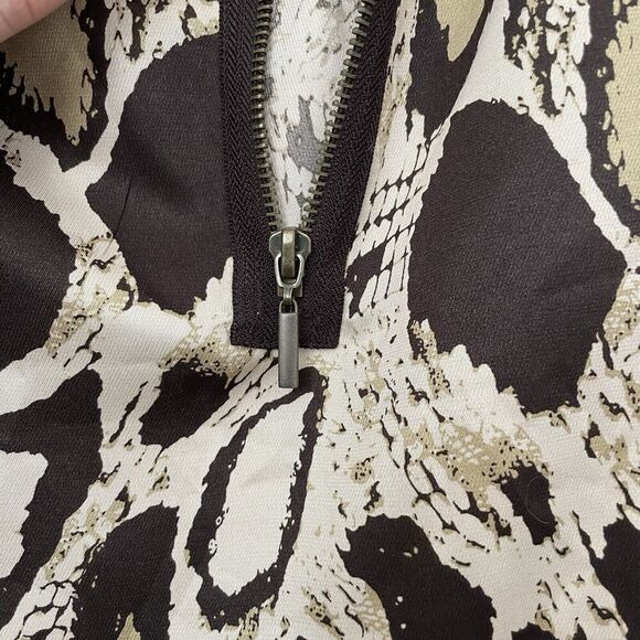 Vertigo Paris NWT Women Dress Size L Animal Print Shirt Chic Minimalism Basic - Picture 8 of 14